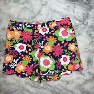 JK colorful girls shorts, size youth 16, 97% polyester/3% spandex